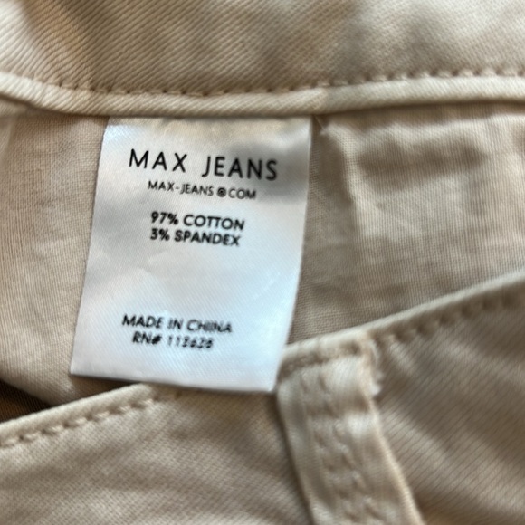 Max Jeans Skinny Cream Ivory Bone Jean Pants Size 6 - Picture 8 of 8
